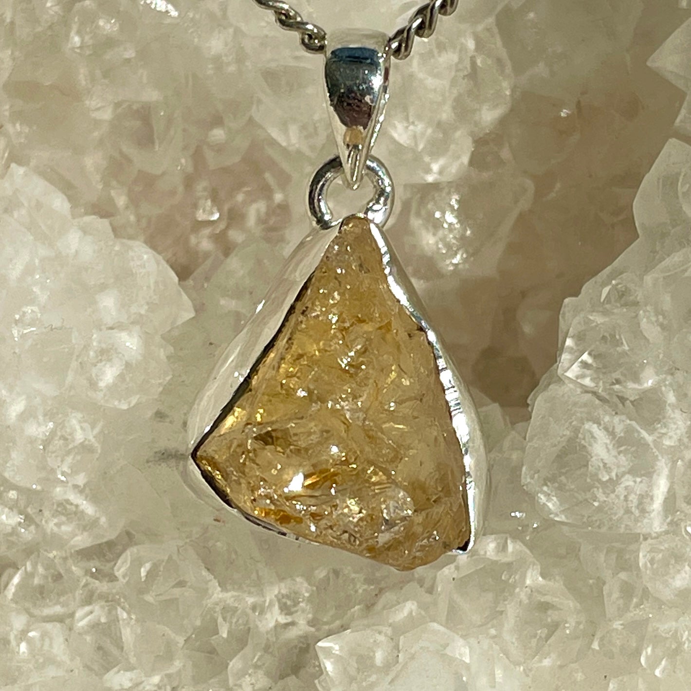 Citrine Silver Pendant - SP111 Citrine Silver Pendant - SP111